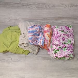 Linen Blend Pieces For Crafts Upcycle Linen Rayon Blend